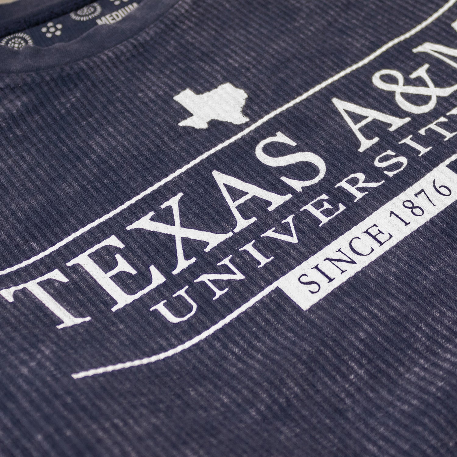 Texas A&M Navy Bar State Comfy Corduroy Pullover