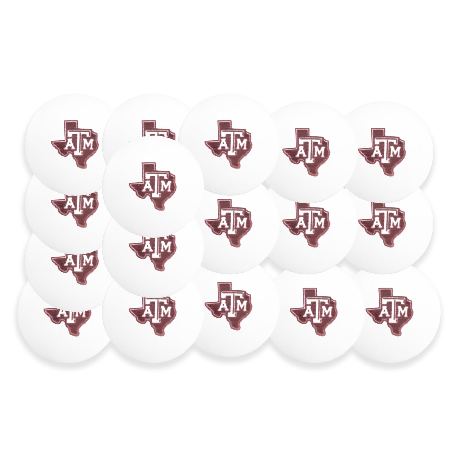Texas A&M 24Ct Table Tennis Balls