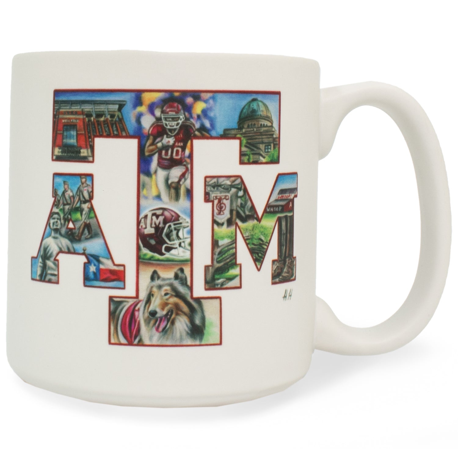 Texas A&M Picture Block Mug