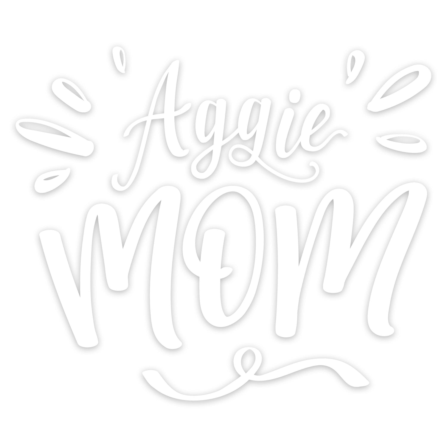 Texas A&M Aggie Mom Burst Decal
