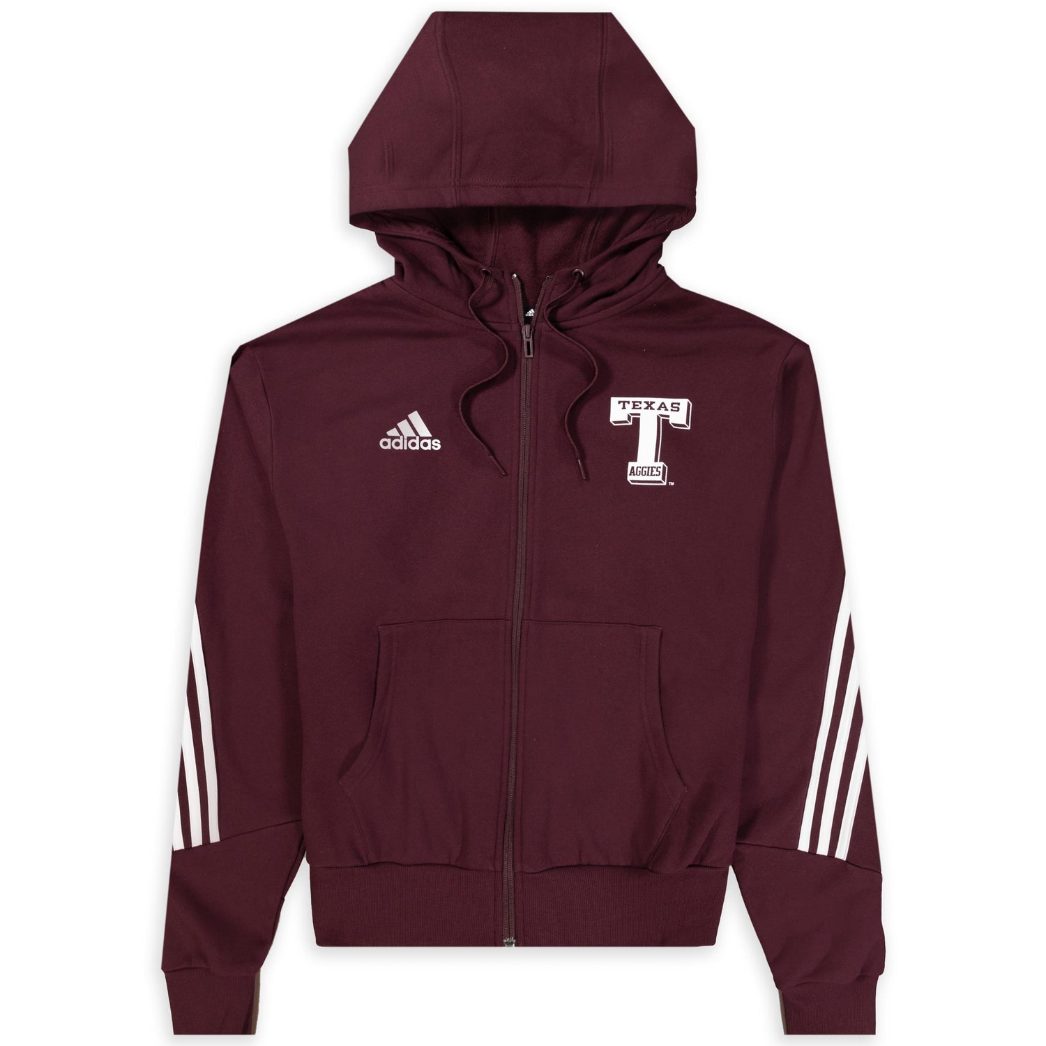Adidas Full Zip Block T Texas Aggies