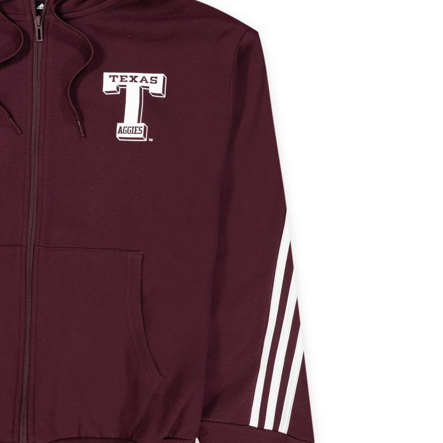Adidas Full Zip Block T Texas Aggies