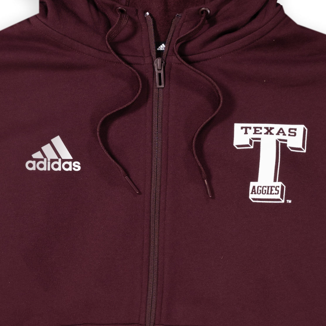 Adidas Full Zip Block T Texas Aggies