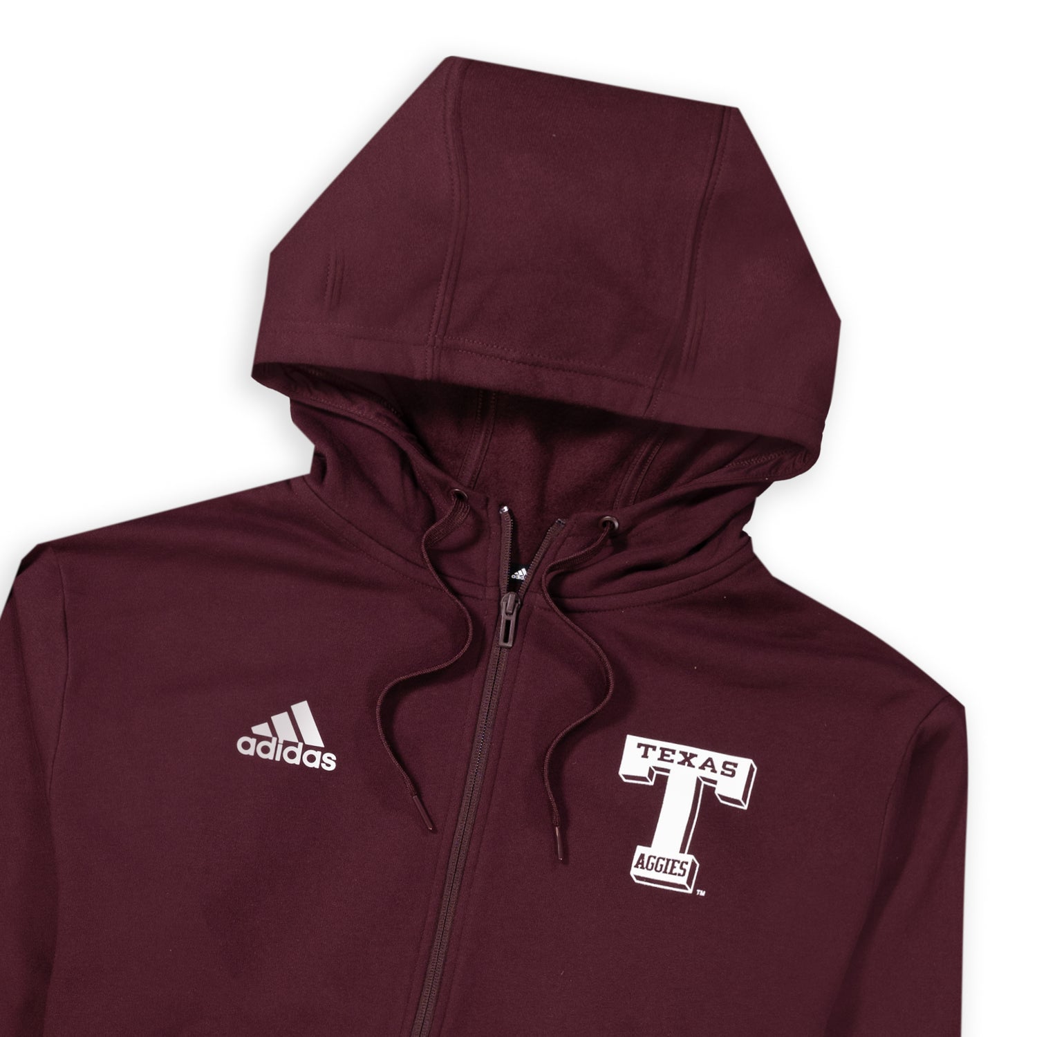 Adidas Full Zip Block T Texas Aggies