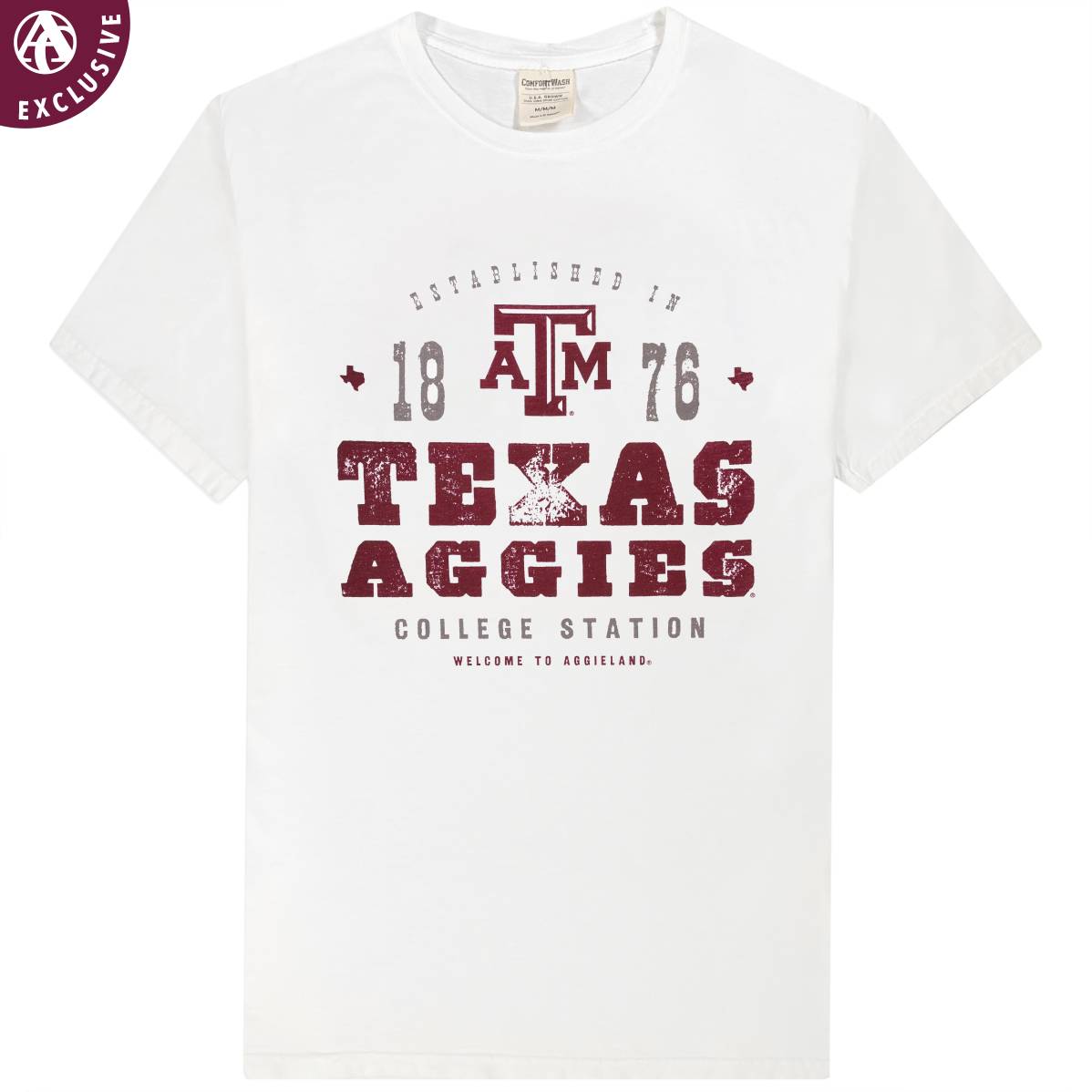 Texas Aggies Rustic Comfort Wash T-Shirt