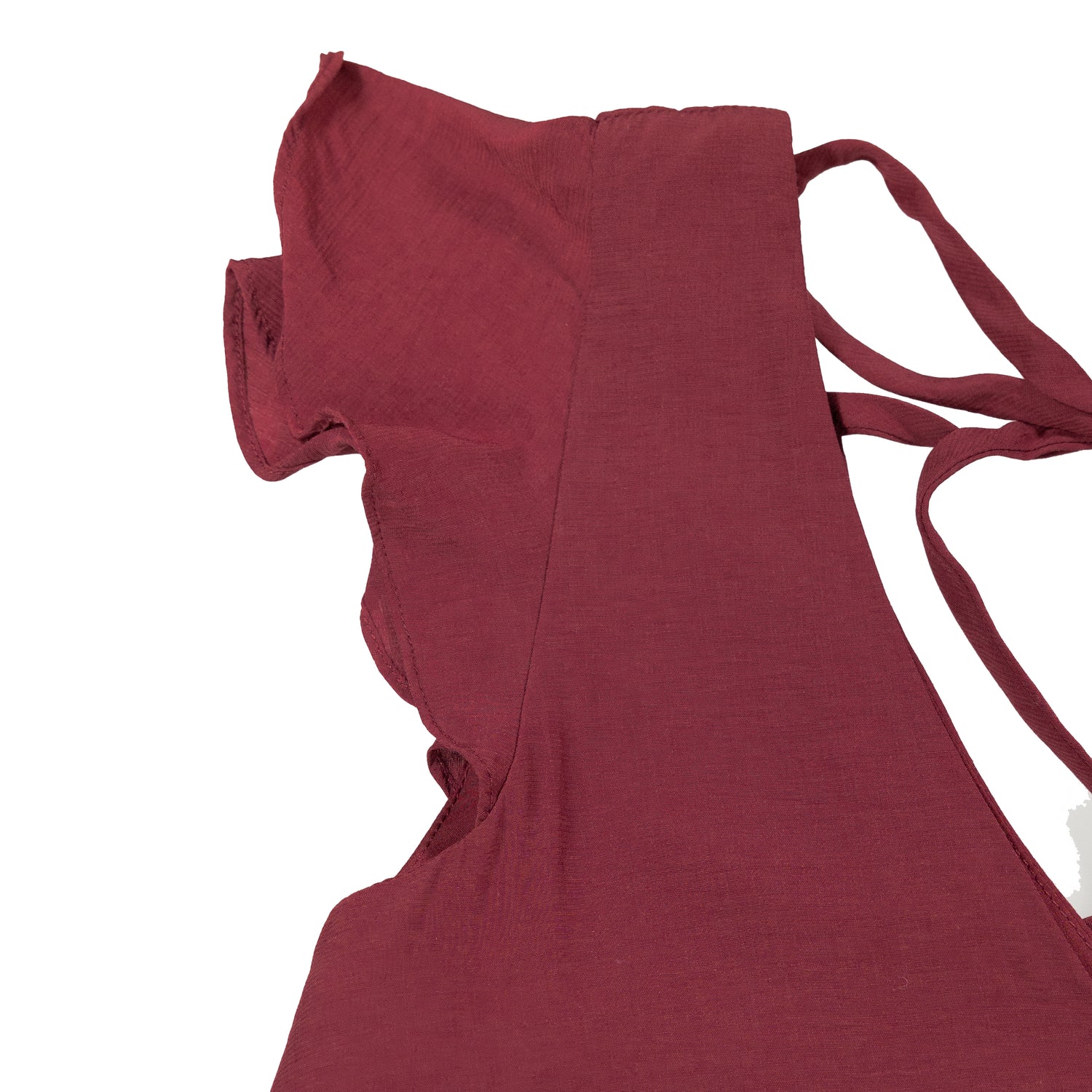 Ruffle Sleeve Dress With Pockets