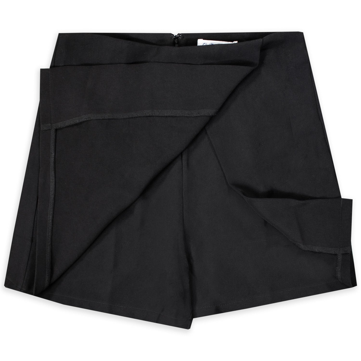 She + Sky Black Woven Wrap Skort