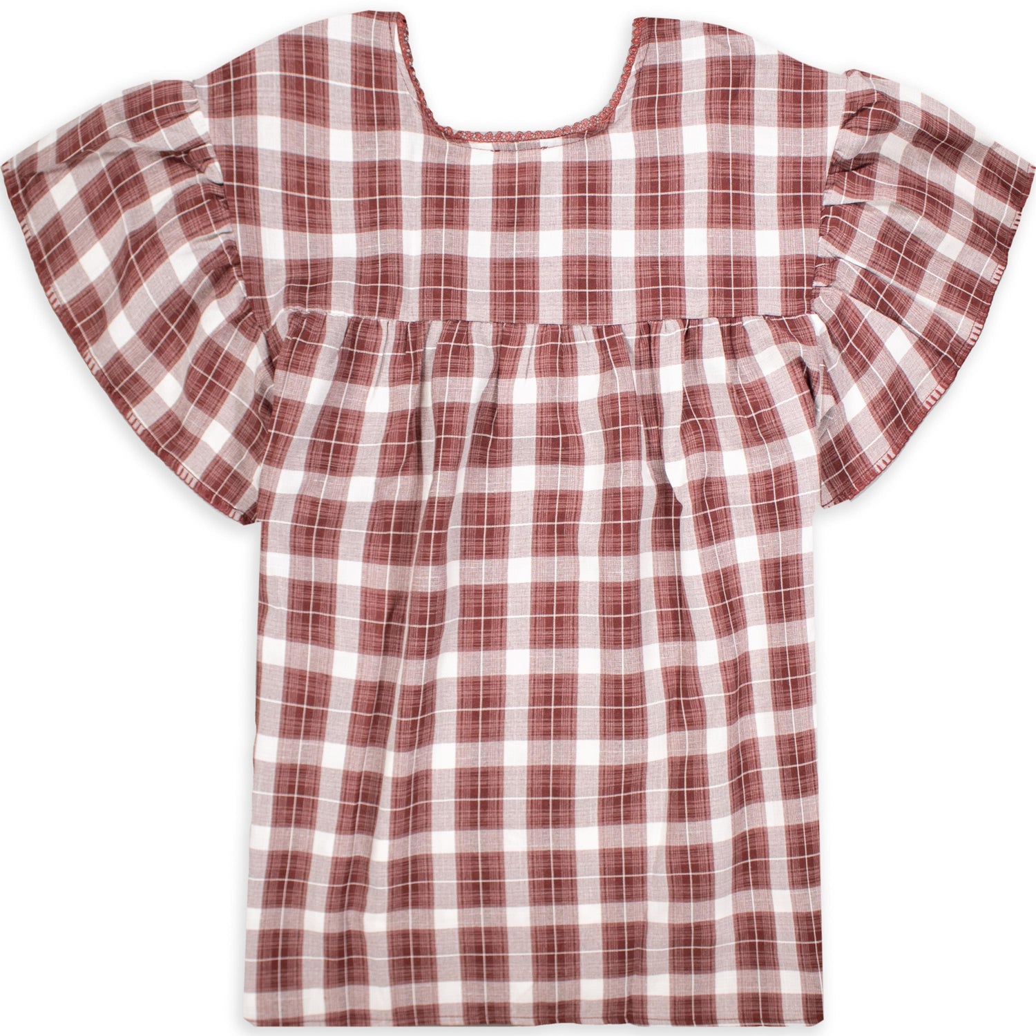 Magnolia Plaid Top