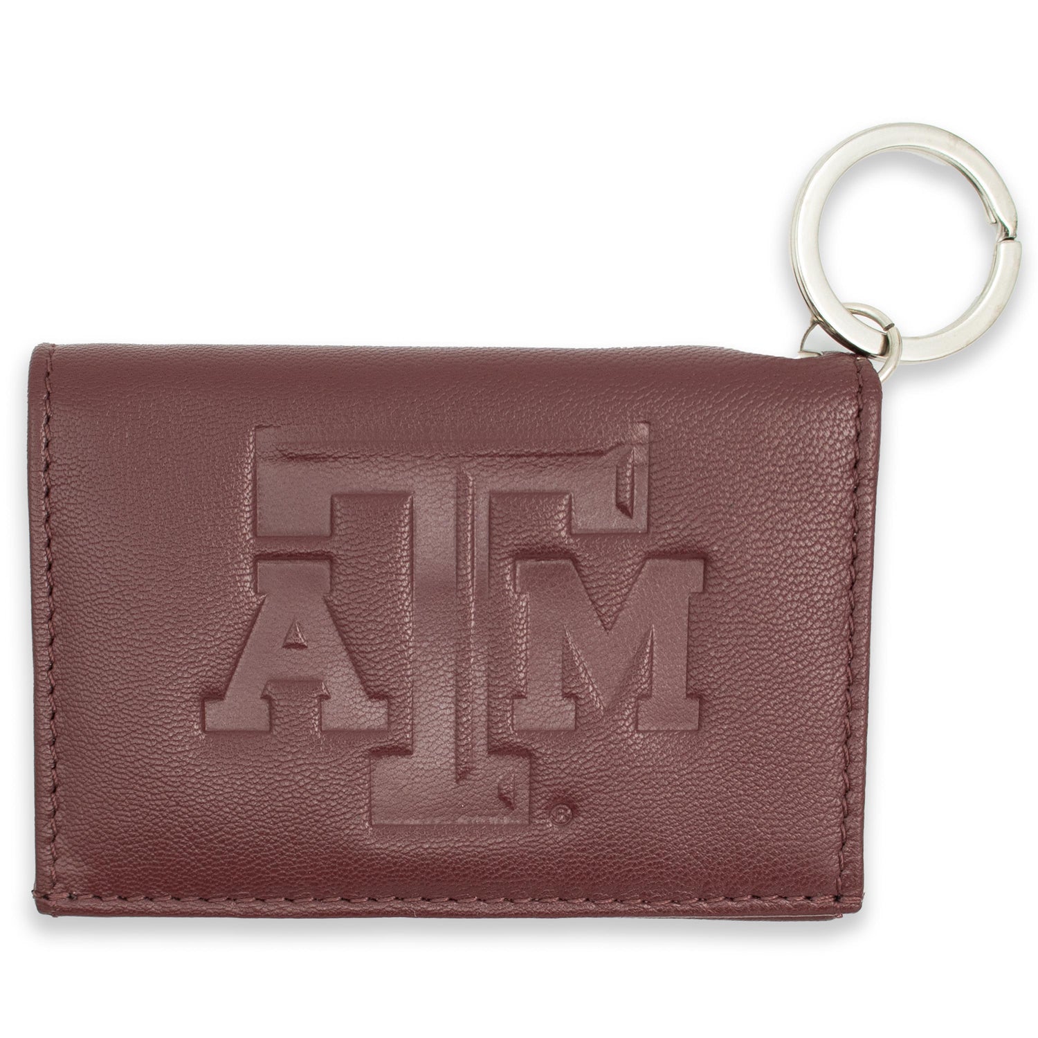 Texas A&M Nappa Leather Snap Id Holder
