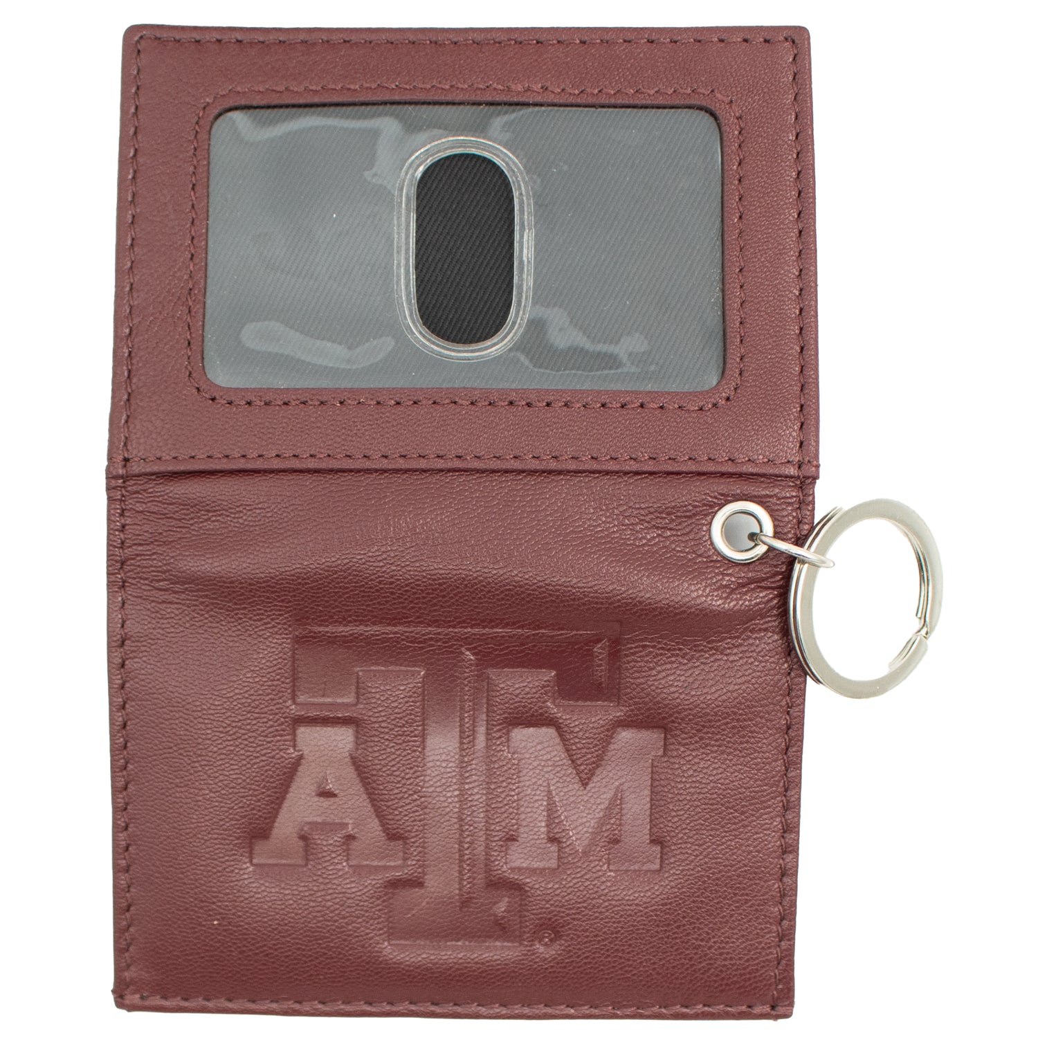 Texas A&M Nappa Leather Snap Id Holder