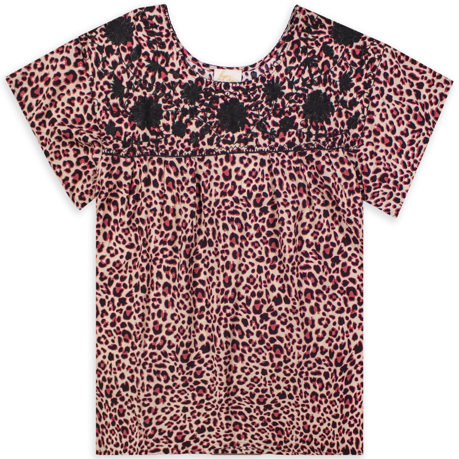 Maroon Leopard Layerz Gabby Top