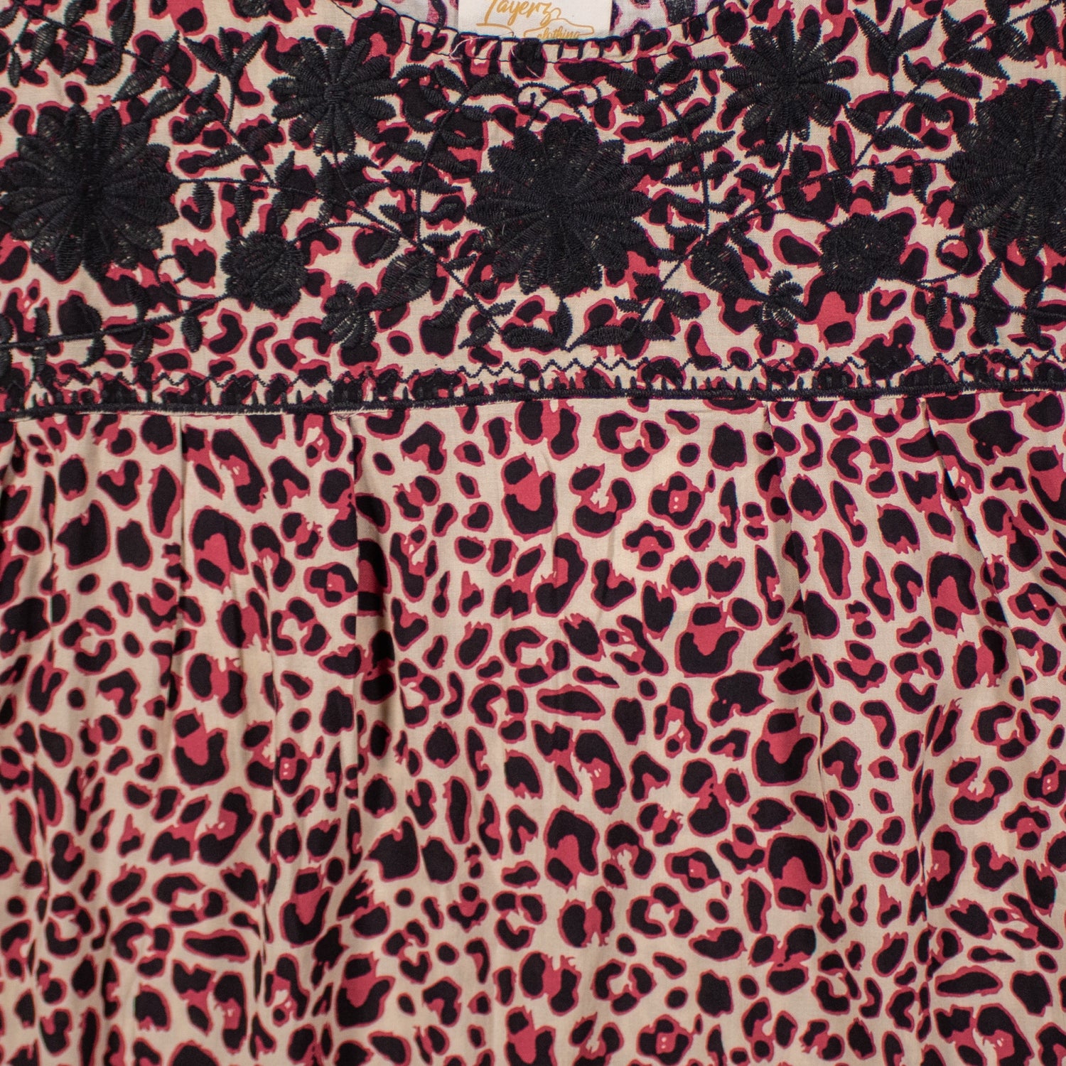 Maroon Leopard Layerz Gabby Top