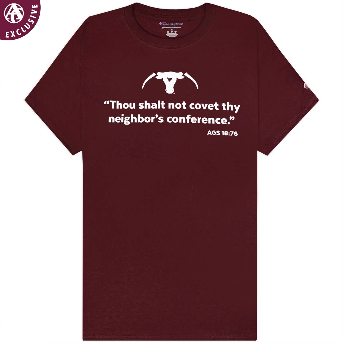 Texas A&M Thou Shalt Not Covet Maroon T-Shirt