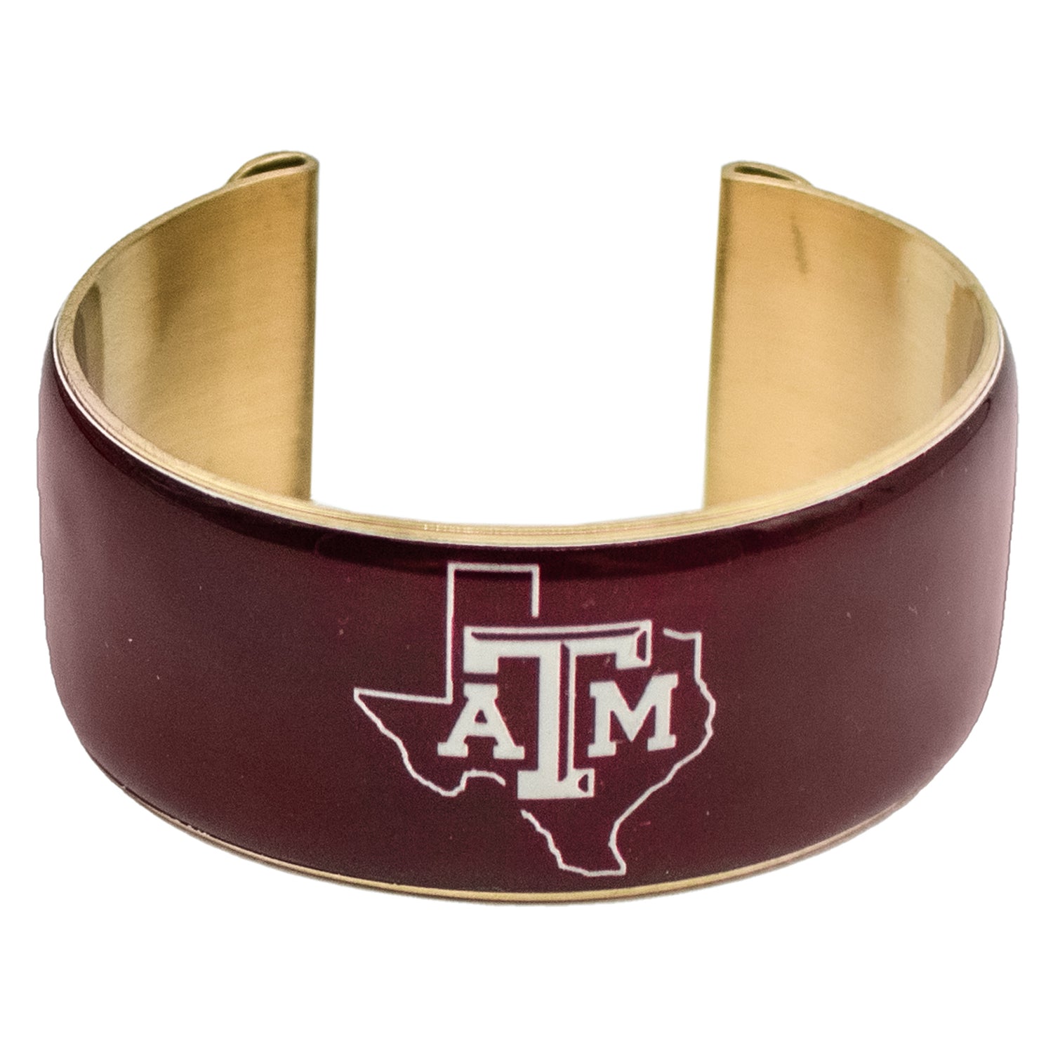 Texas A&M Maroon Lonestar Art Deco Cuff