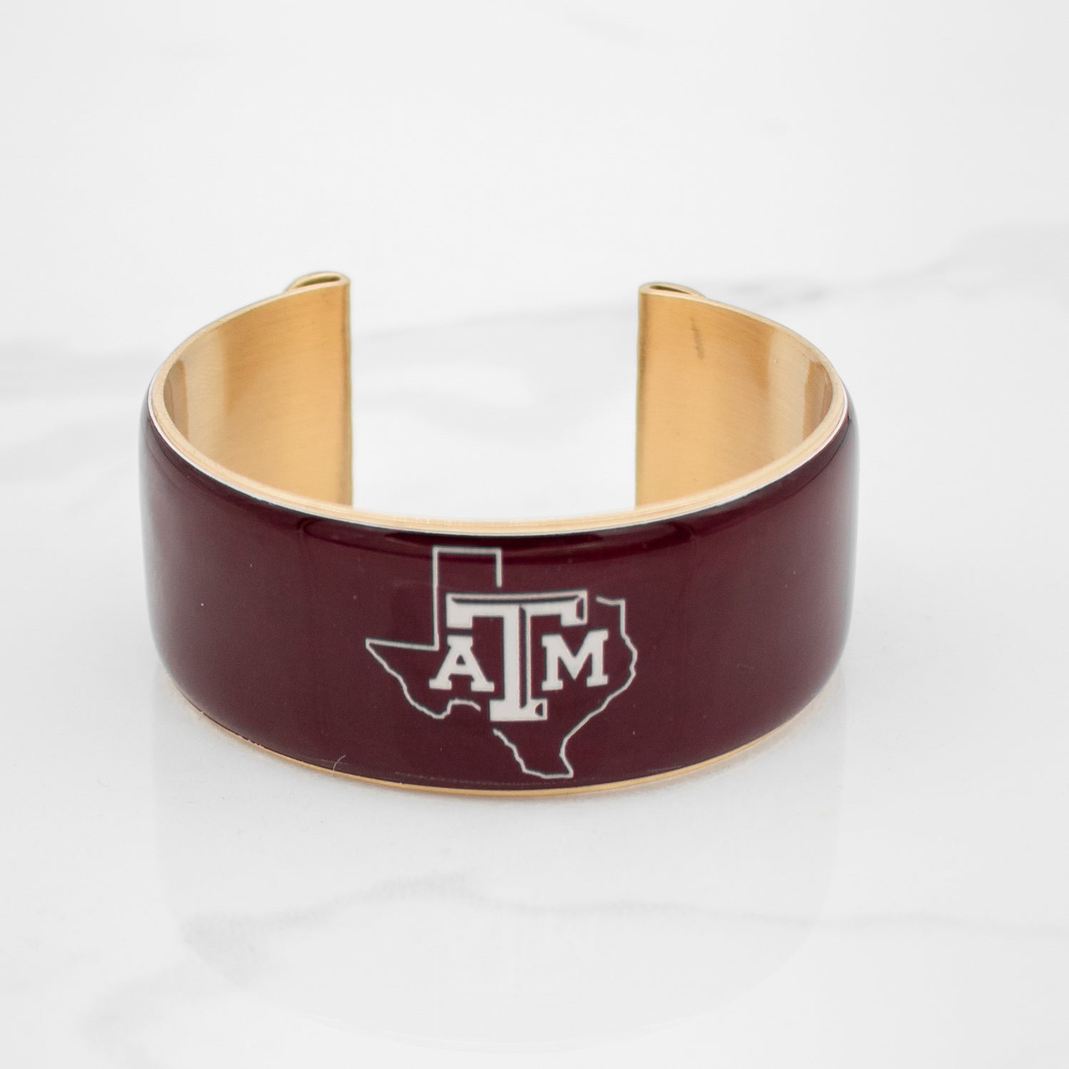 Texas A&M Maroon Lonestar Art Deco Cuff
