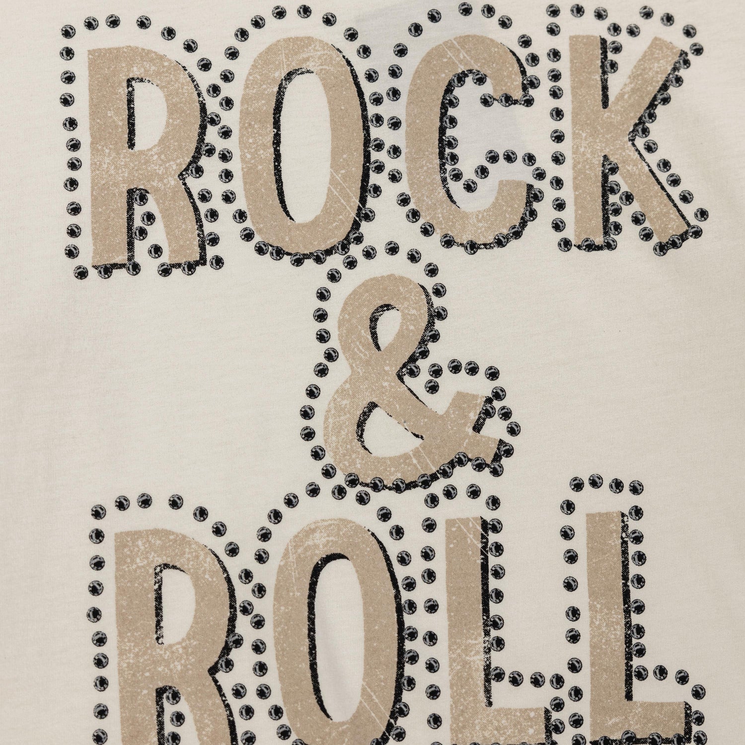 Rock & Roll Punch Out Long Sleeve Crop