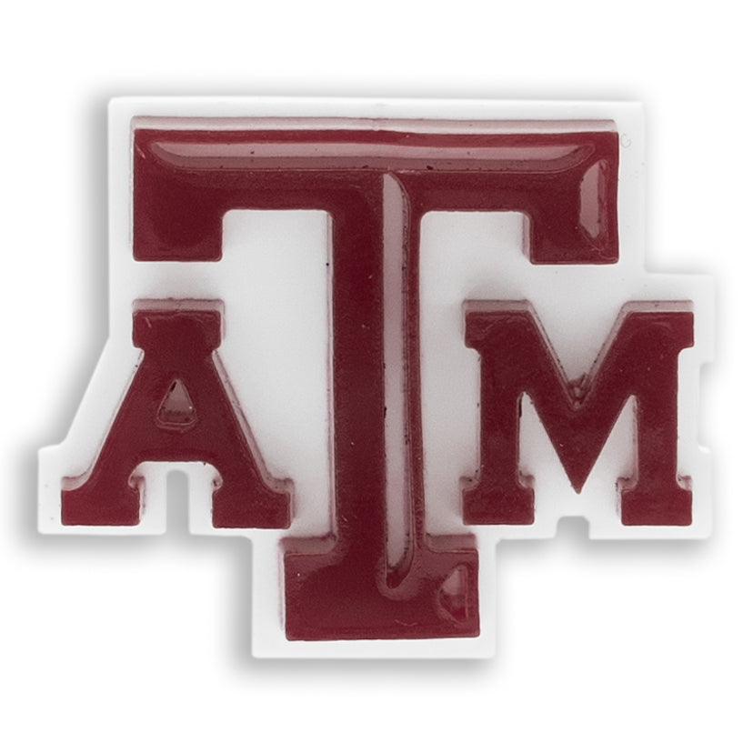 Texas A&M Maroon And White Beveled Atm Layered Earrings