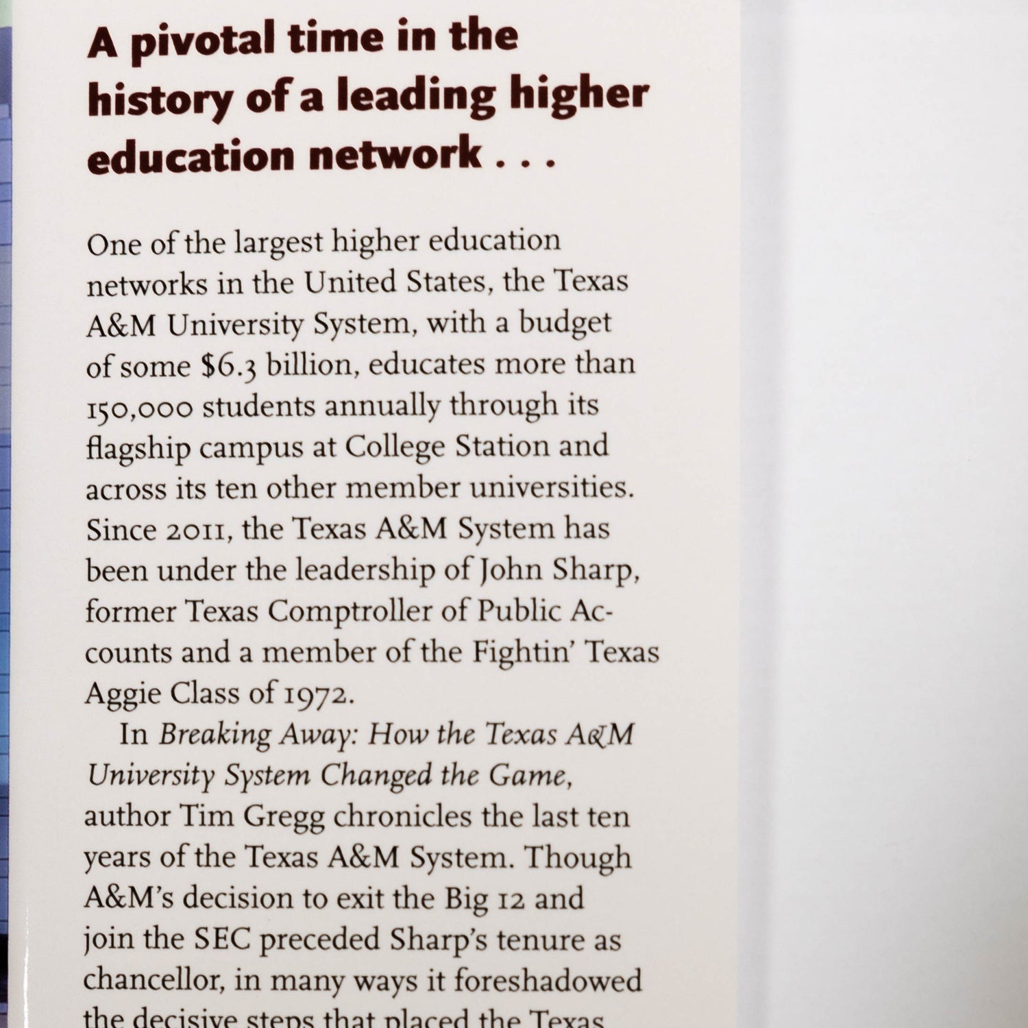 Breaking Away: How The Tamu System Changed The Game