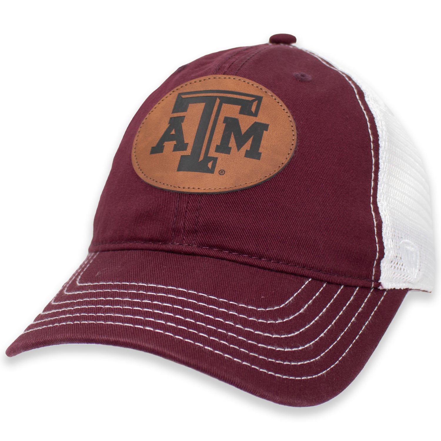 Texas A&M Aggies Fleet Leather Patch Hat