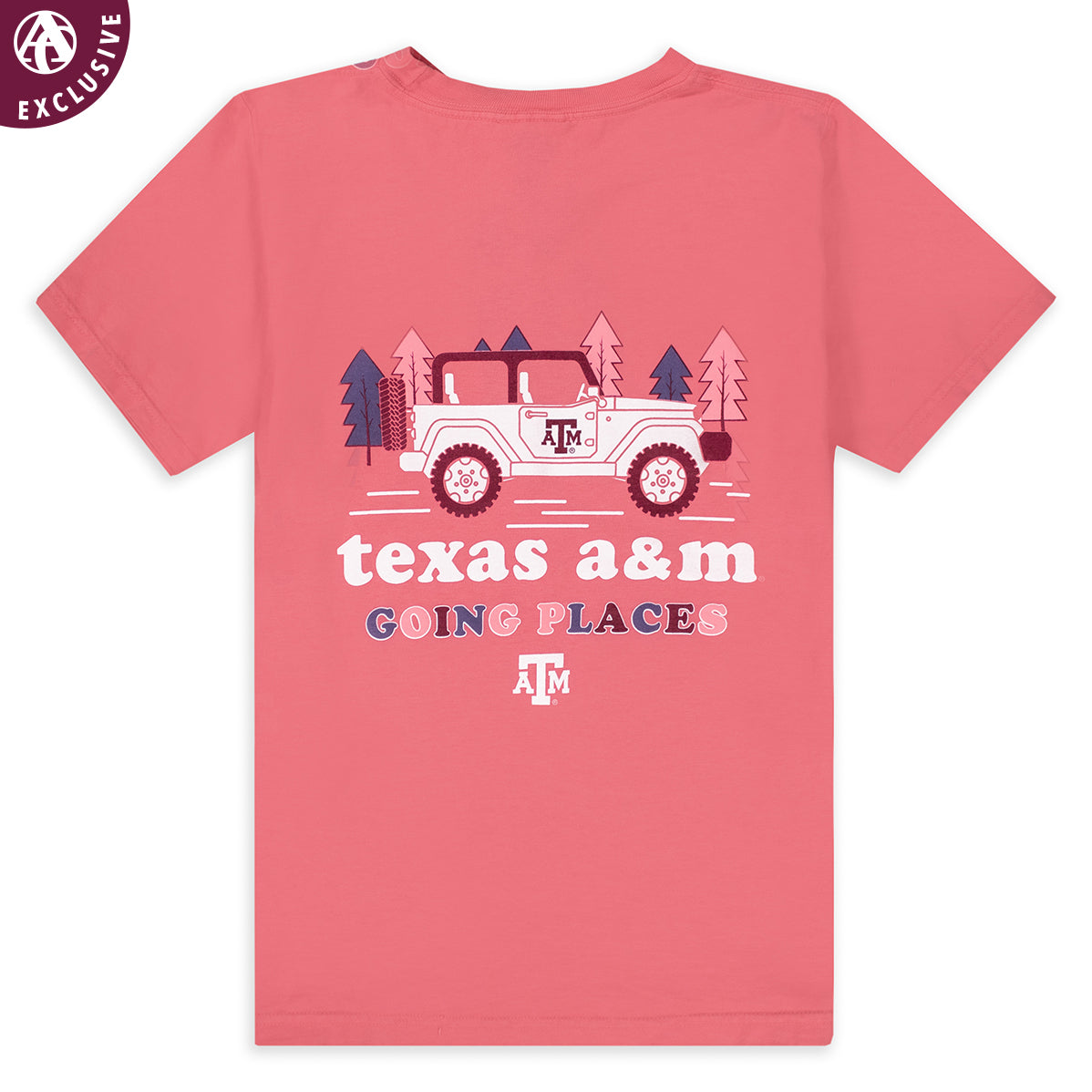 Texas A&M Going Places Jeep ComfortWash Youth T-Shirt