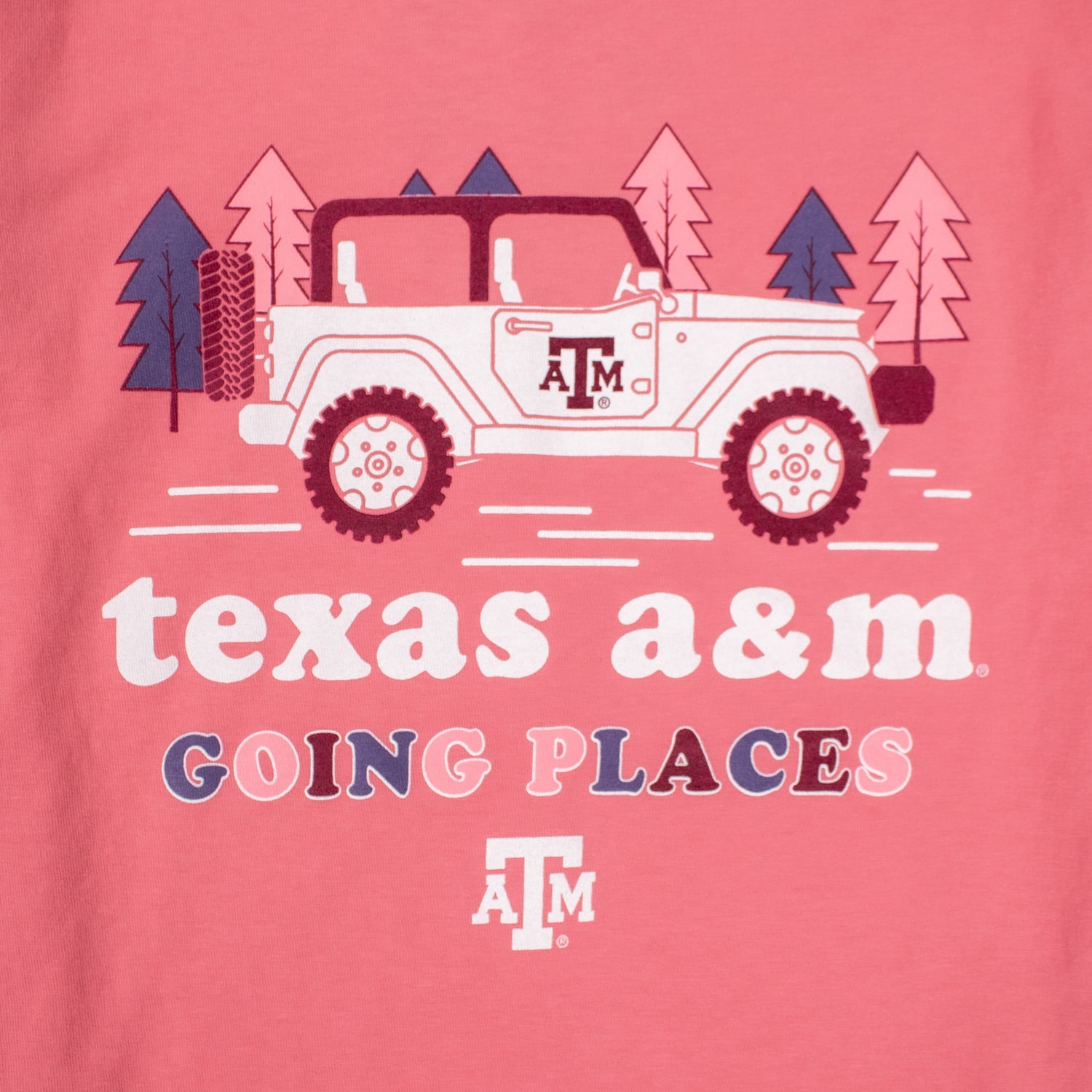 Texas A&M Going Places Jeep ComfortWash Youth T-Shirt