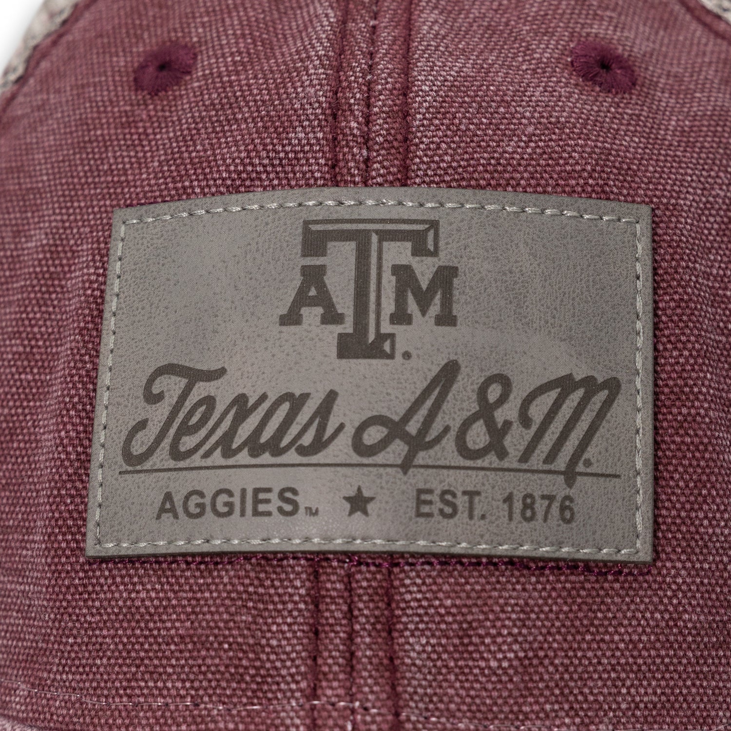 Texas A&M Gray Wash Patch Cap