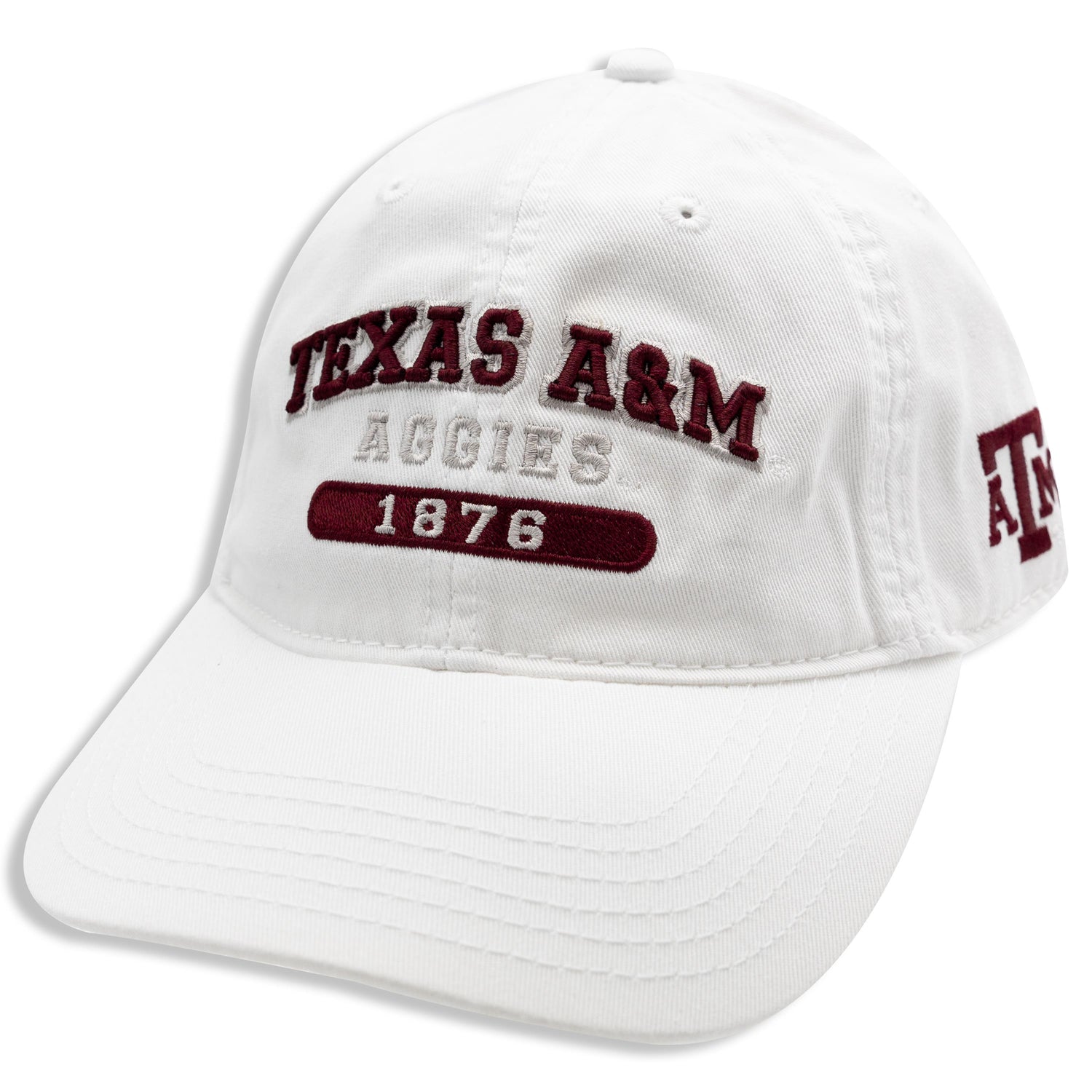 Texas A&M Aggies White Arch Pill Hat