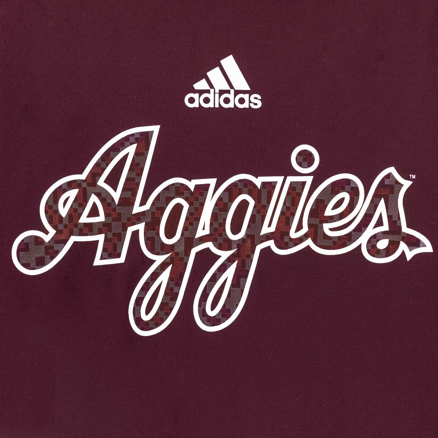 Texas A&M Aggies Maroon Script Adidas T-Shirt
