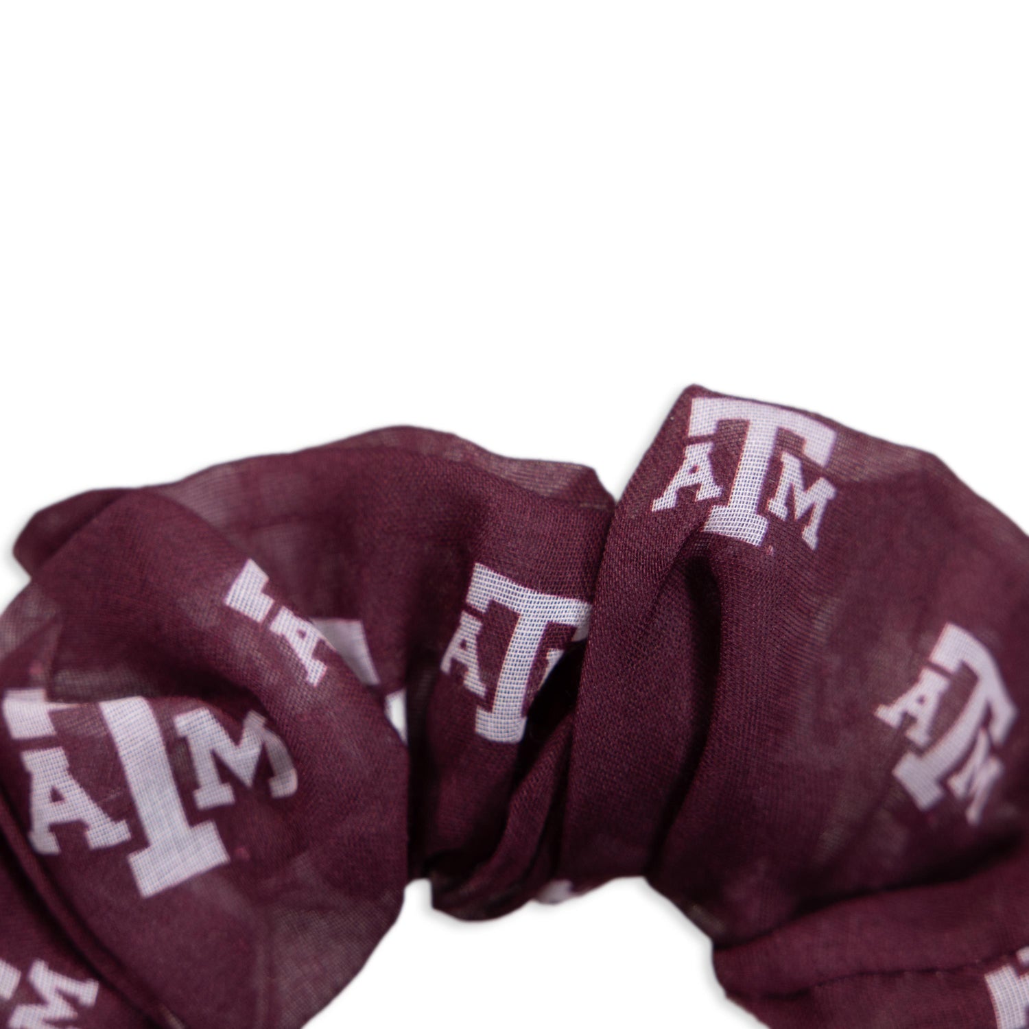 Texas A&M Natalie Foster Maroon Atm Scrunchie