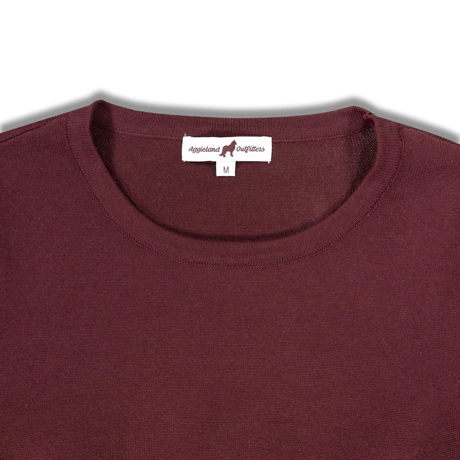 Maroon Milo Knit Crop Sweater