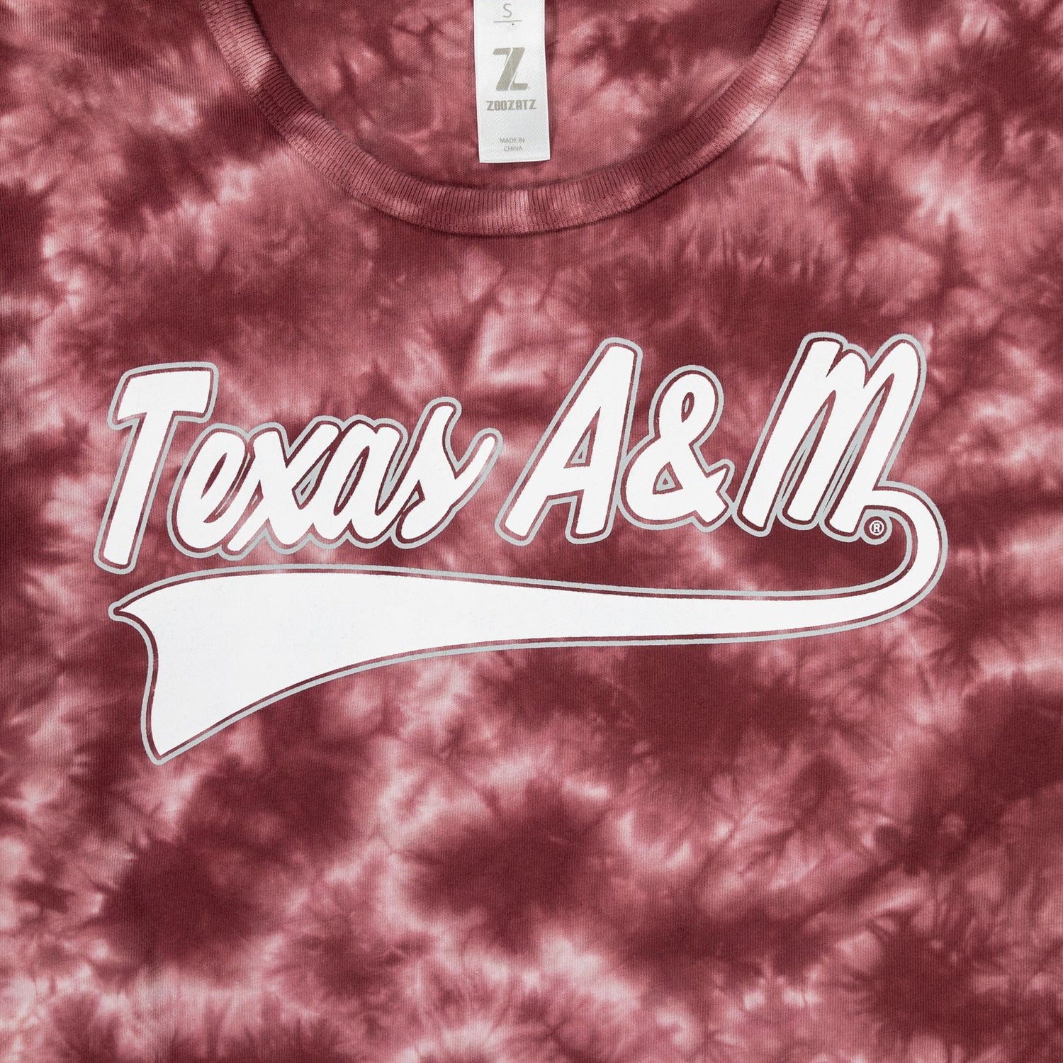 CLOUD WASH SCRIPT TAIL CROP TEE