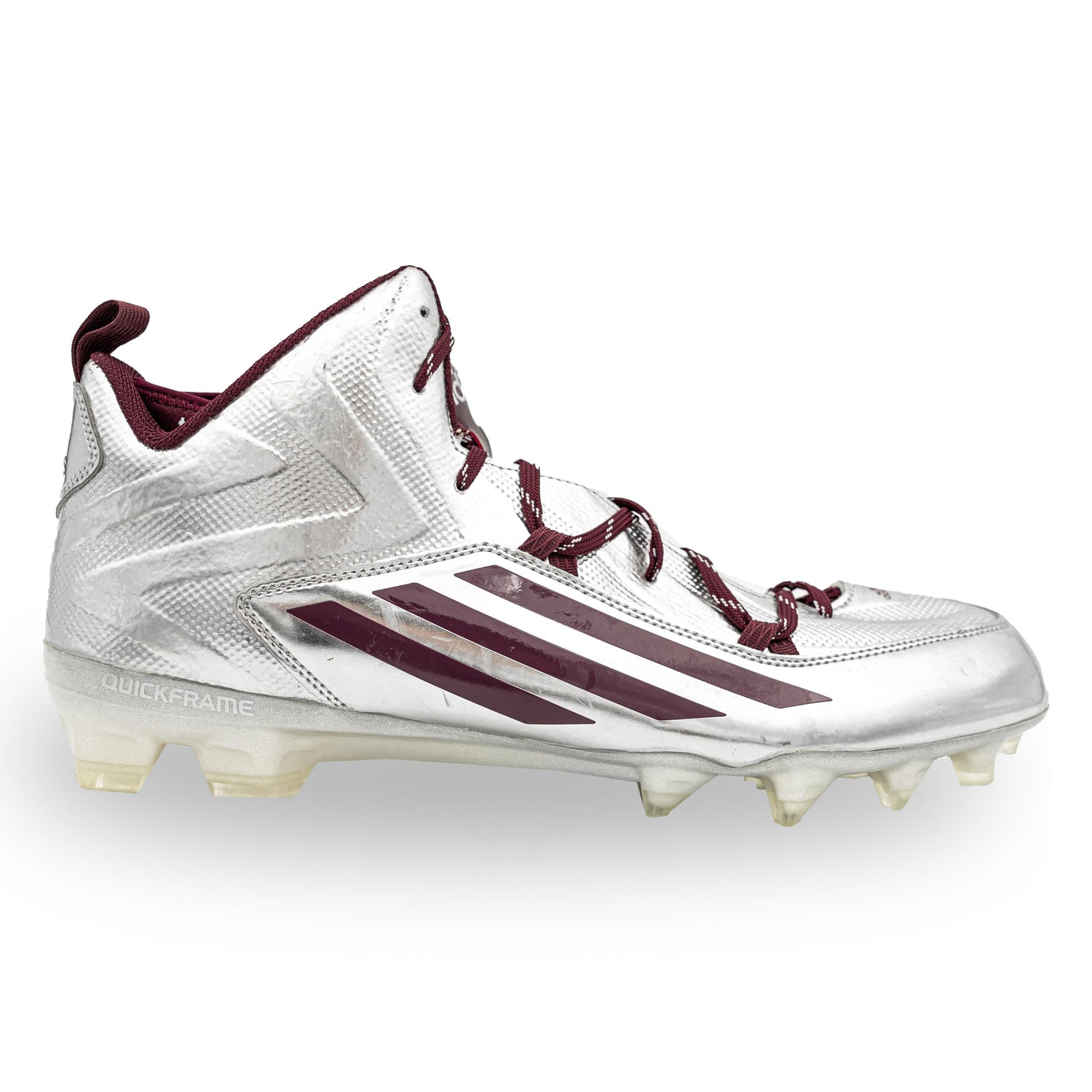 Texas A&M Collectible Adidas Lonestar Chrome & Maroon Cleats