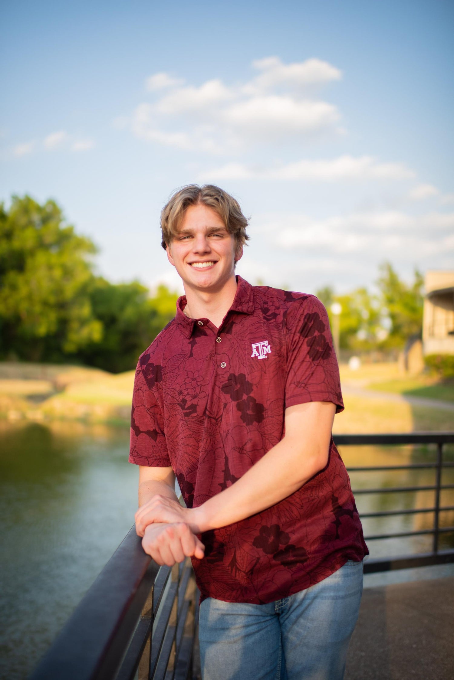 Texas A&M Tommy Bahama Miramar Blooms Polo