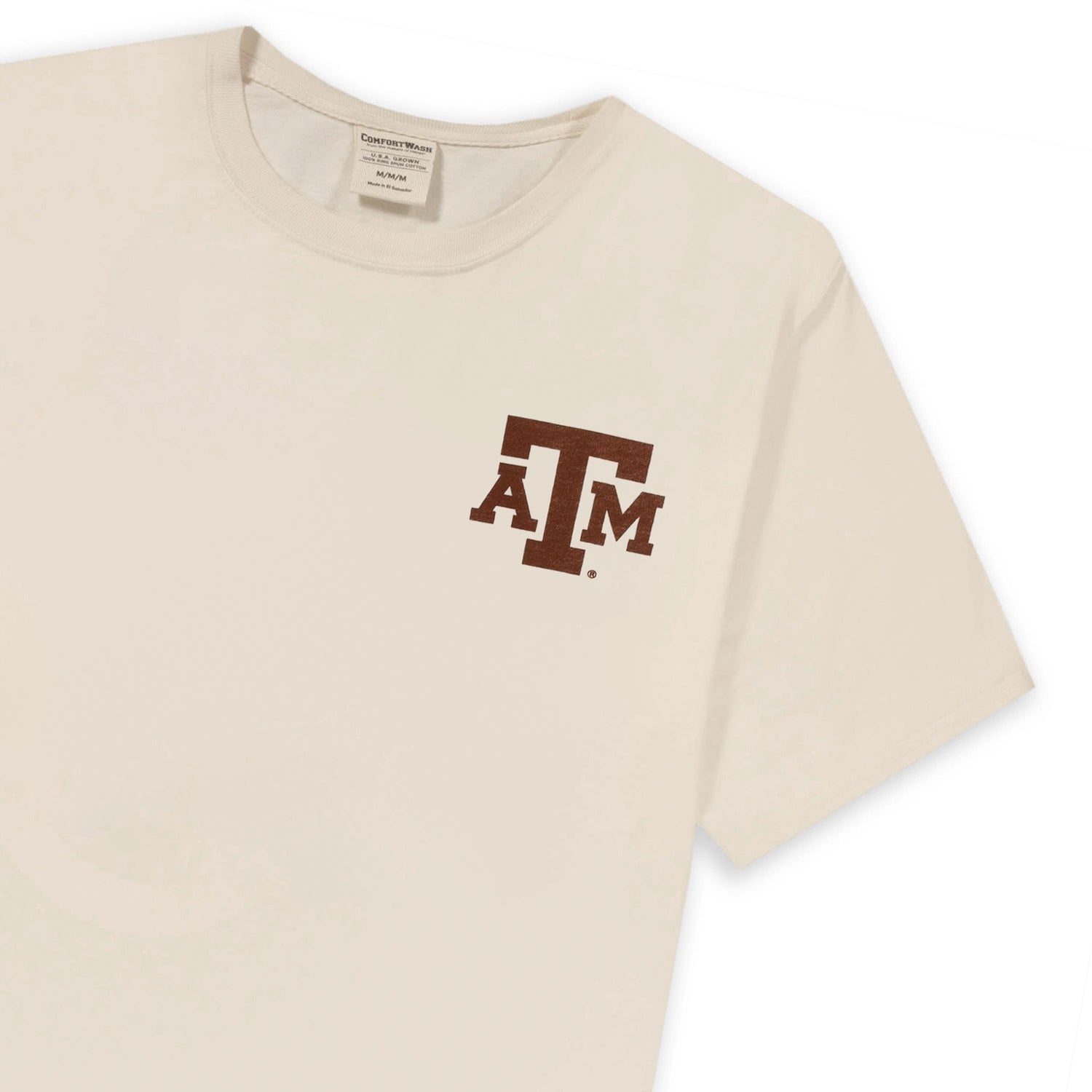 Texas A&M Aggies Studious Reveille Parchment T-Shirt