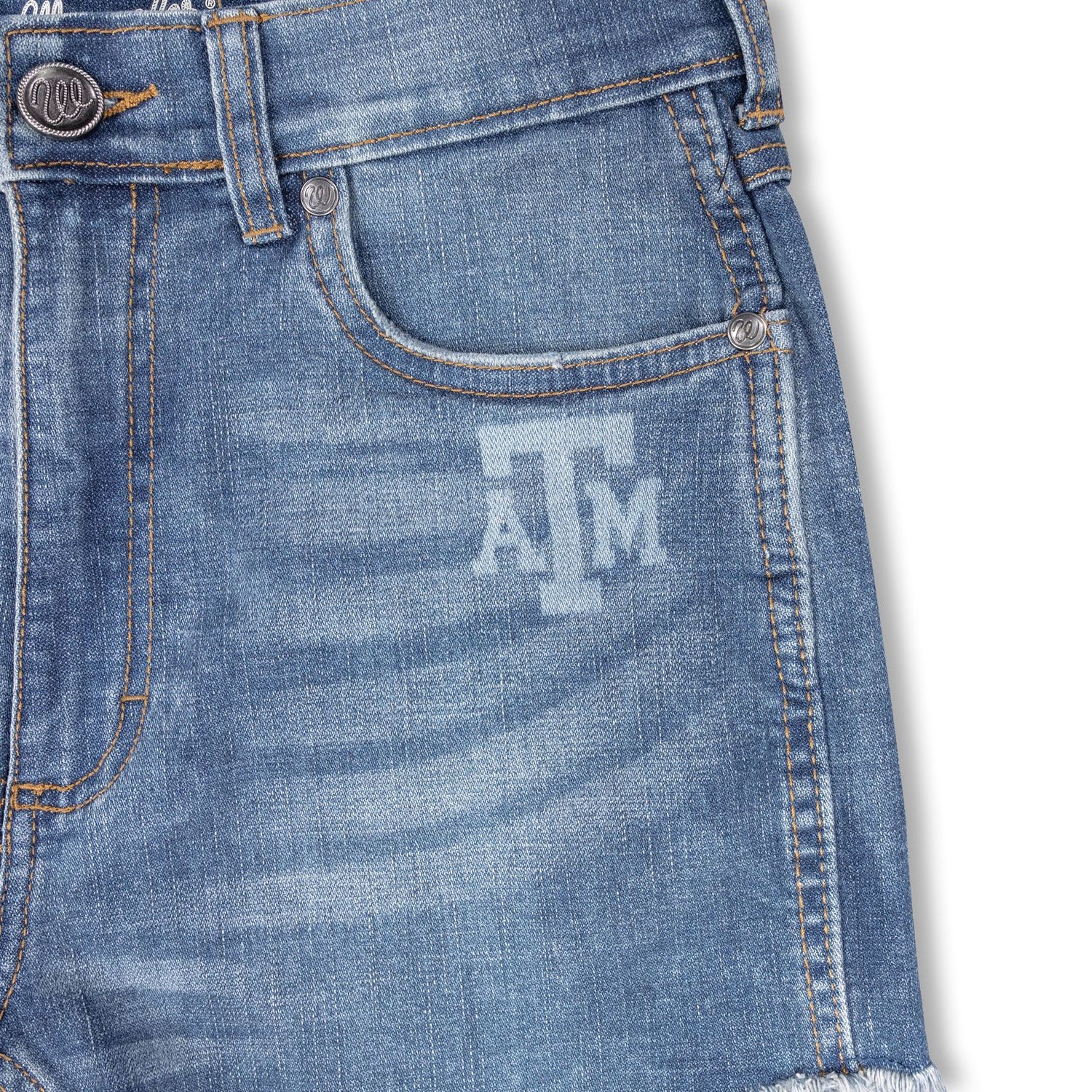 Texas A&M Wrangler Retro High Rise Cut Off Shorts