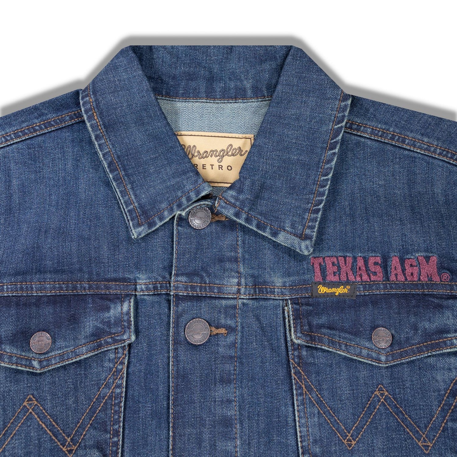 Texas A&M Wrangler Retro Men's Denim Jacket