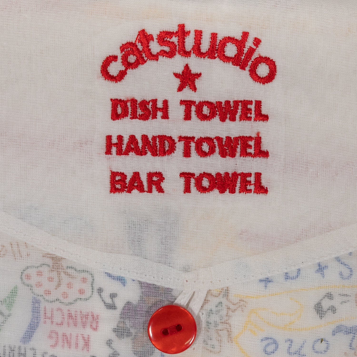 CatStudio Texas Print Dish Towel