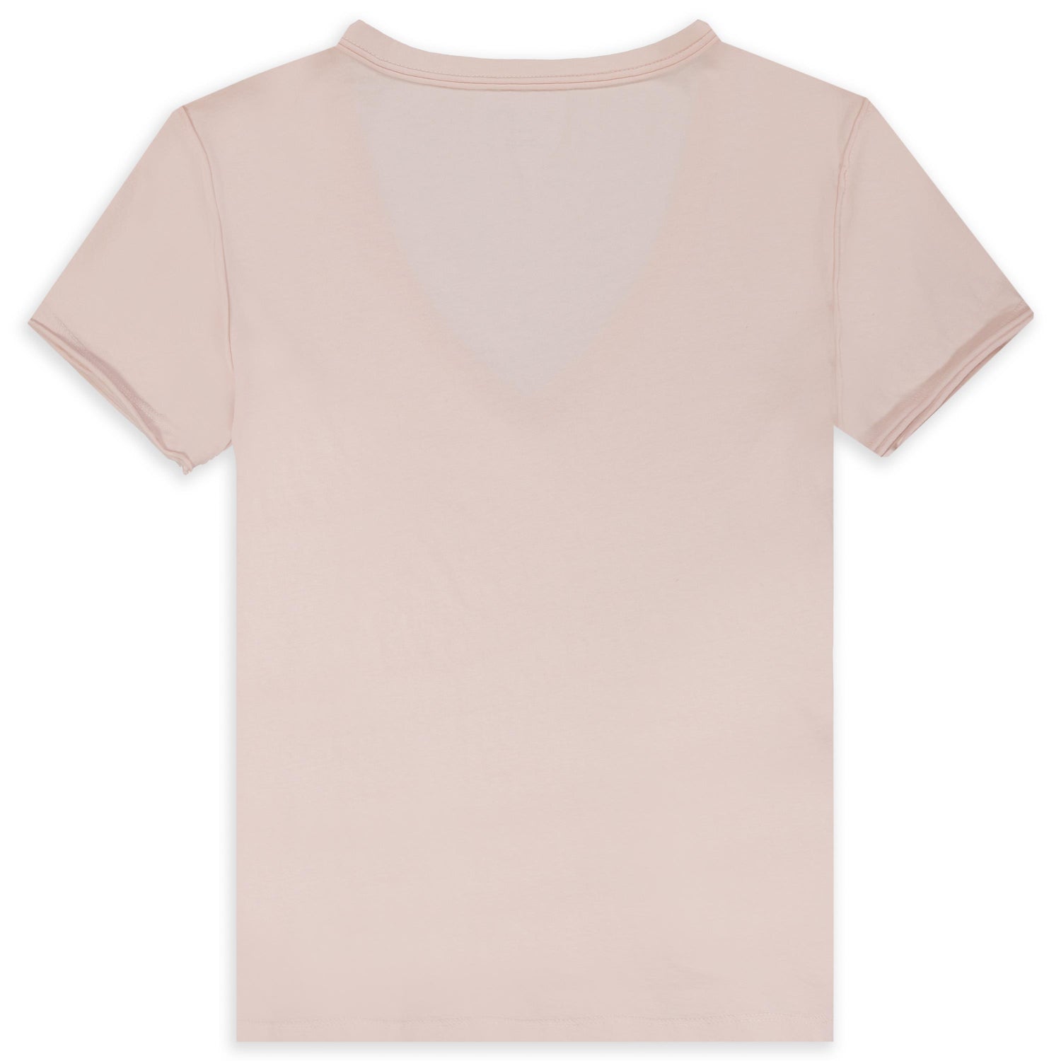 Women's Organic Pink Cotton V-Neck Tee