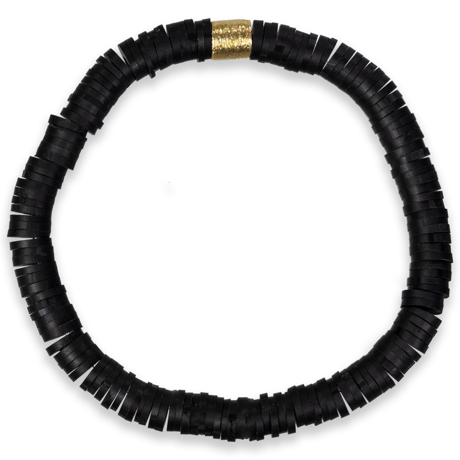 Black Heishi Beaded Bracelet