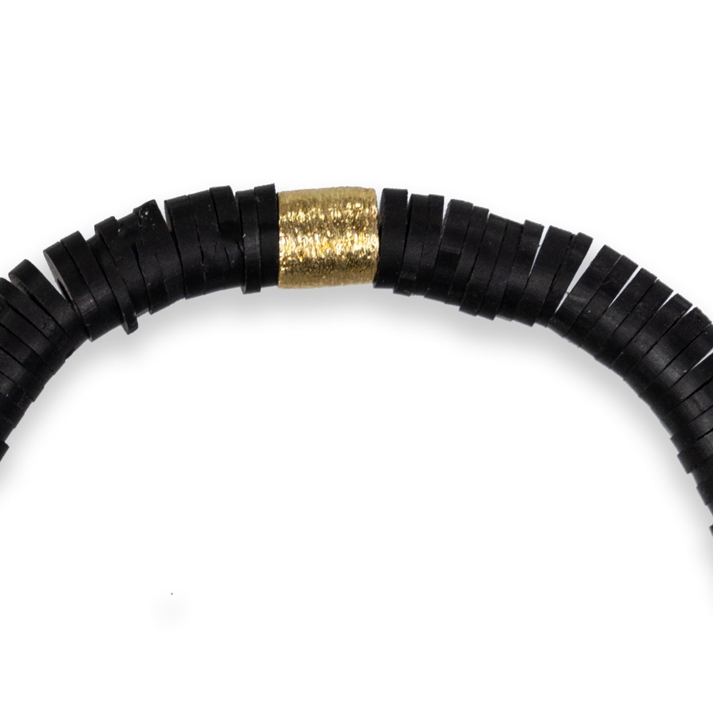 Black Heishi Beaded Bracelet
