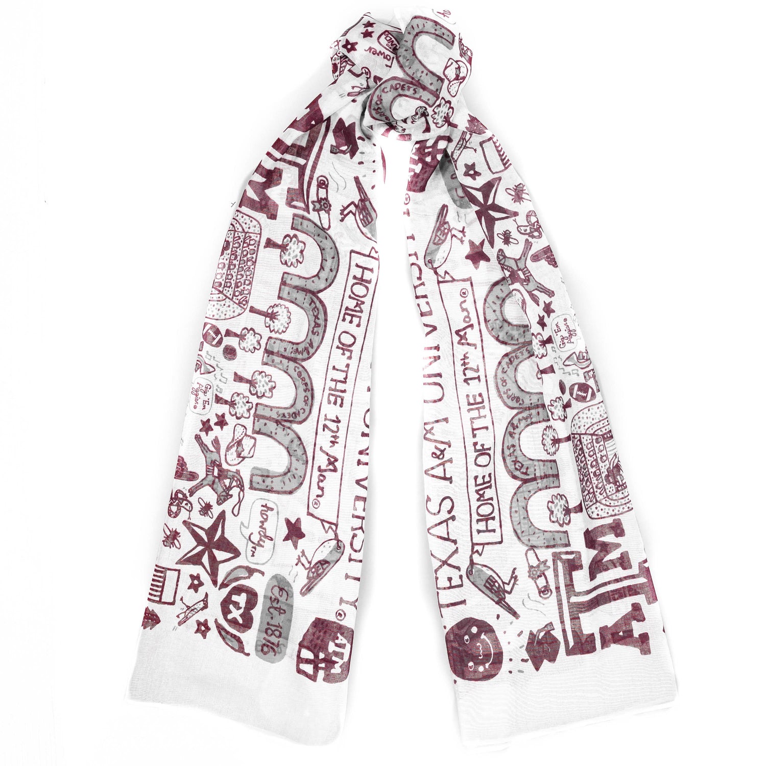 Texas A&M Julia Gash Large Scarf