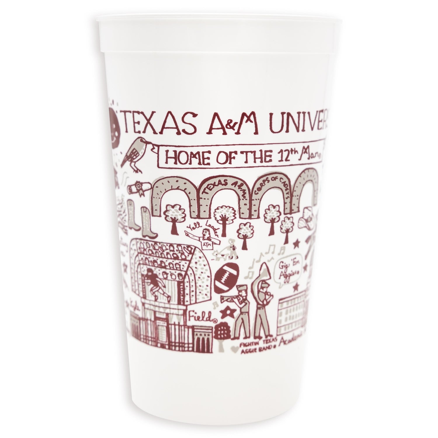 Texas A&M Aggies Julia Gash Collage Stadium Cup