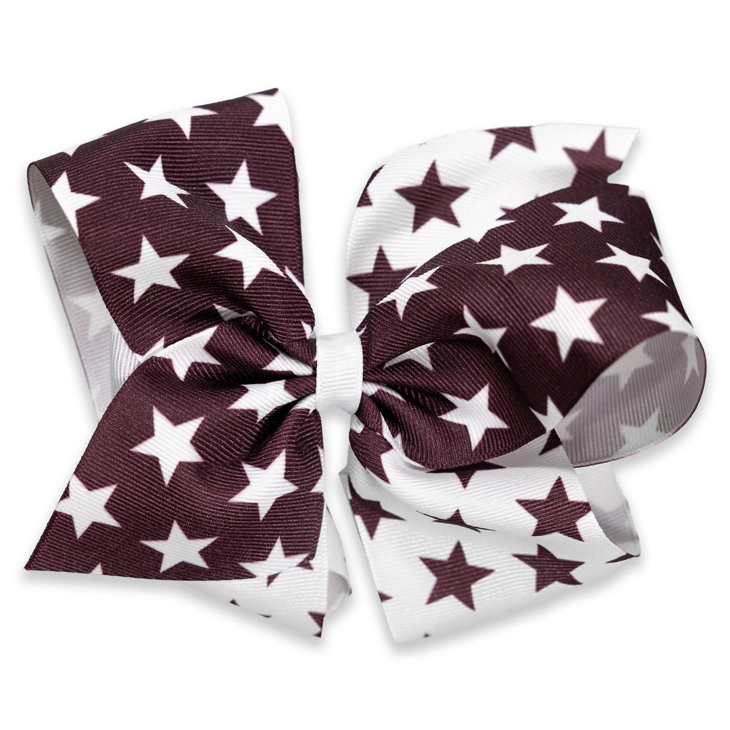 Texas A&M King Maroon And White Star Bow