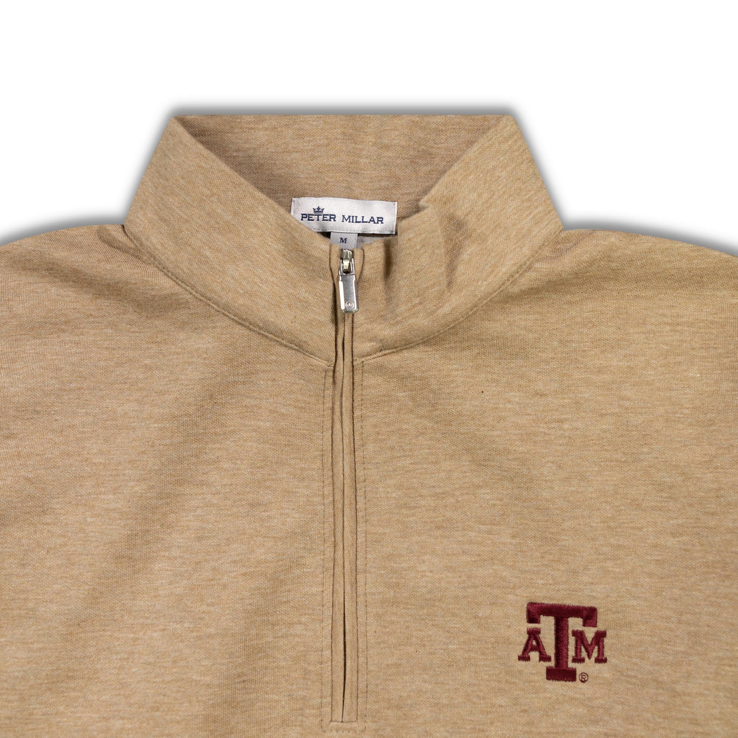 Texas A&M Peter Millar Crown Comfort Interlock Quarter-Zip