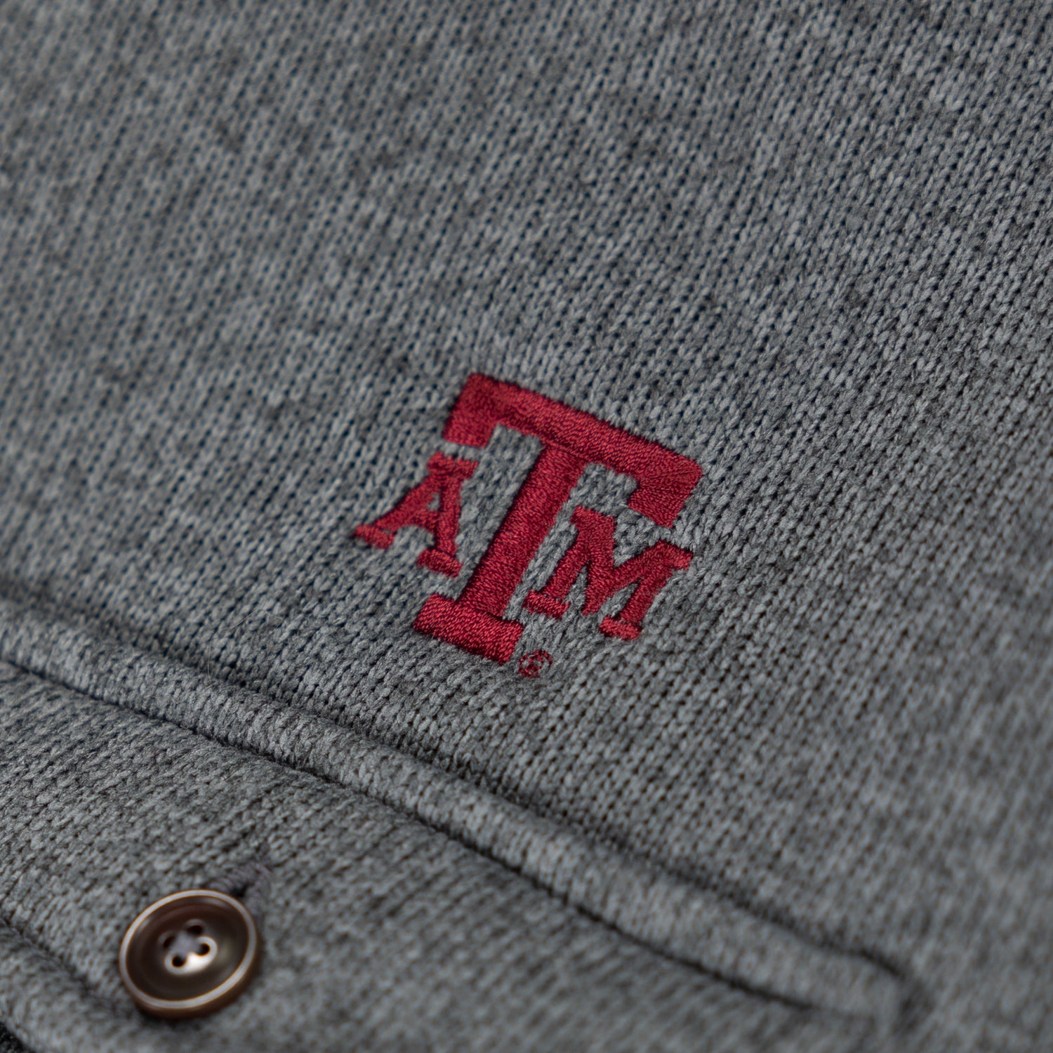Texas A&M Peter Millar Crown Sweater Fleece Shirt Jacket