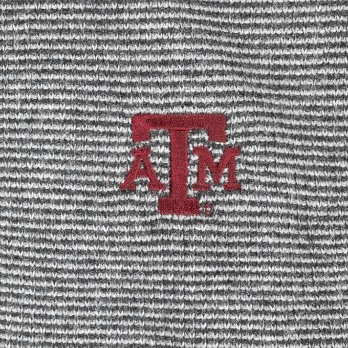 Texas A&M Grey Mill Wool-Cashmere Quarter Zip