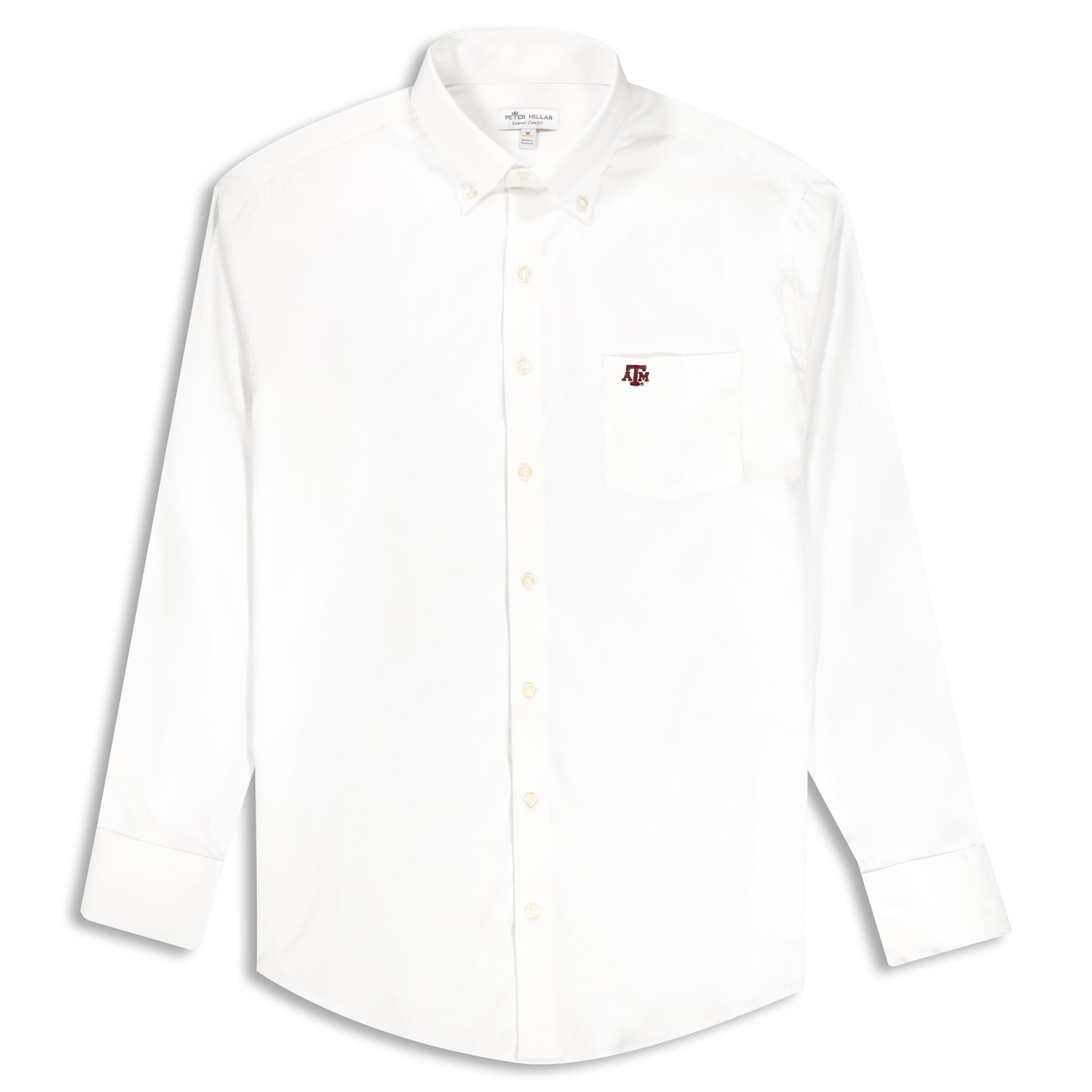 Texas A&M Peter Millar Collins Long Sleeve Button Down