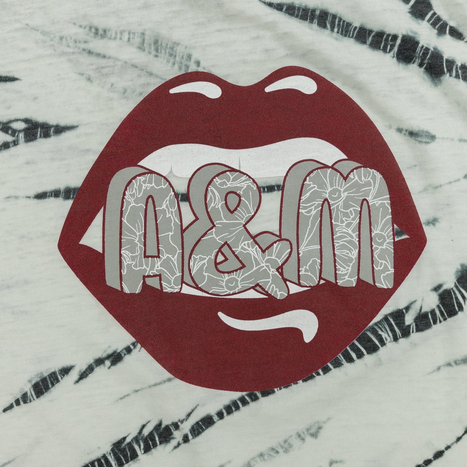 Texas A&M Tiger Stripe Tie Dye Cropped Muscle Tank