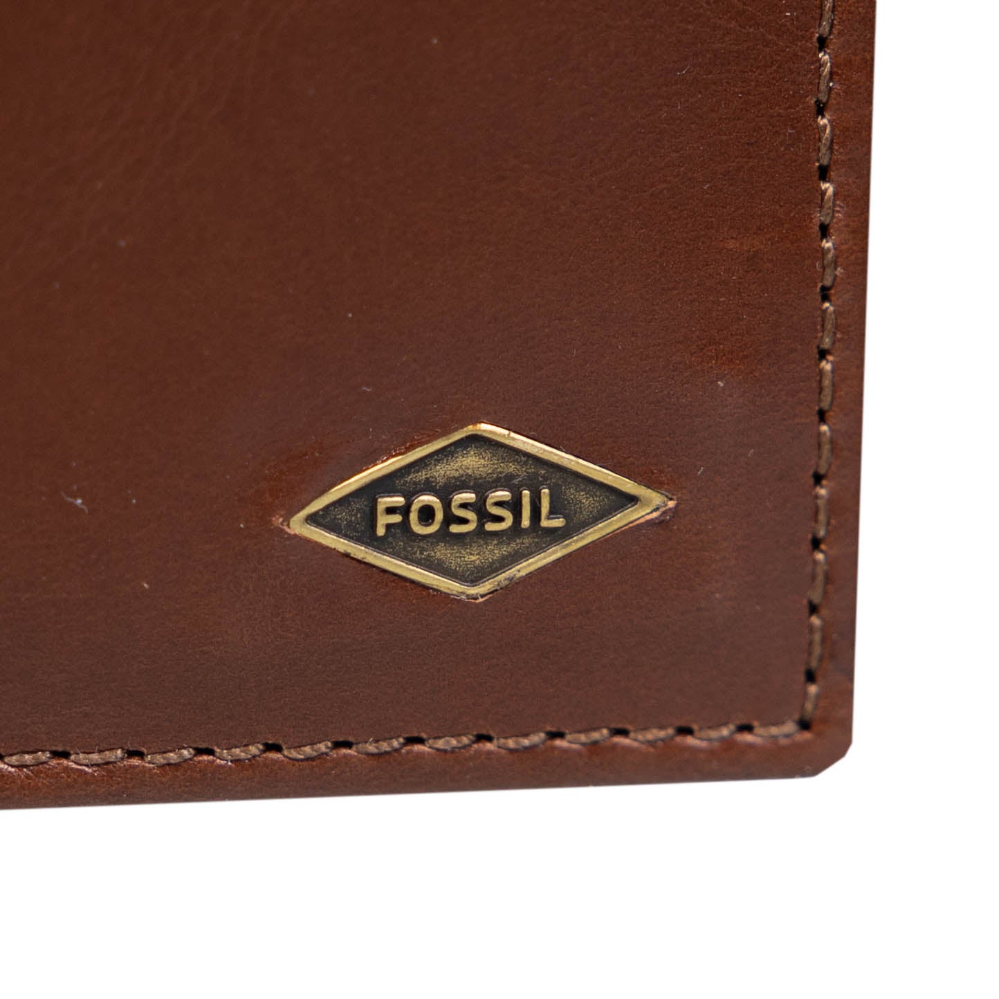 Texas A&M Fossil Ryan Rfid Passcase Dark Brown Wallet
