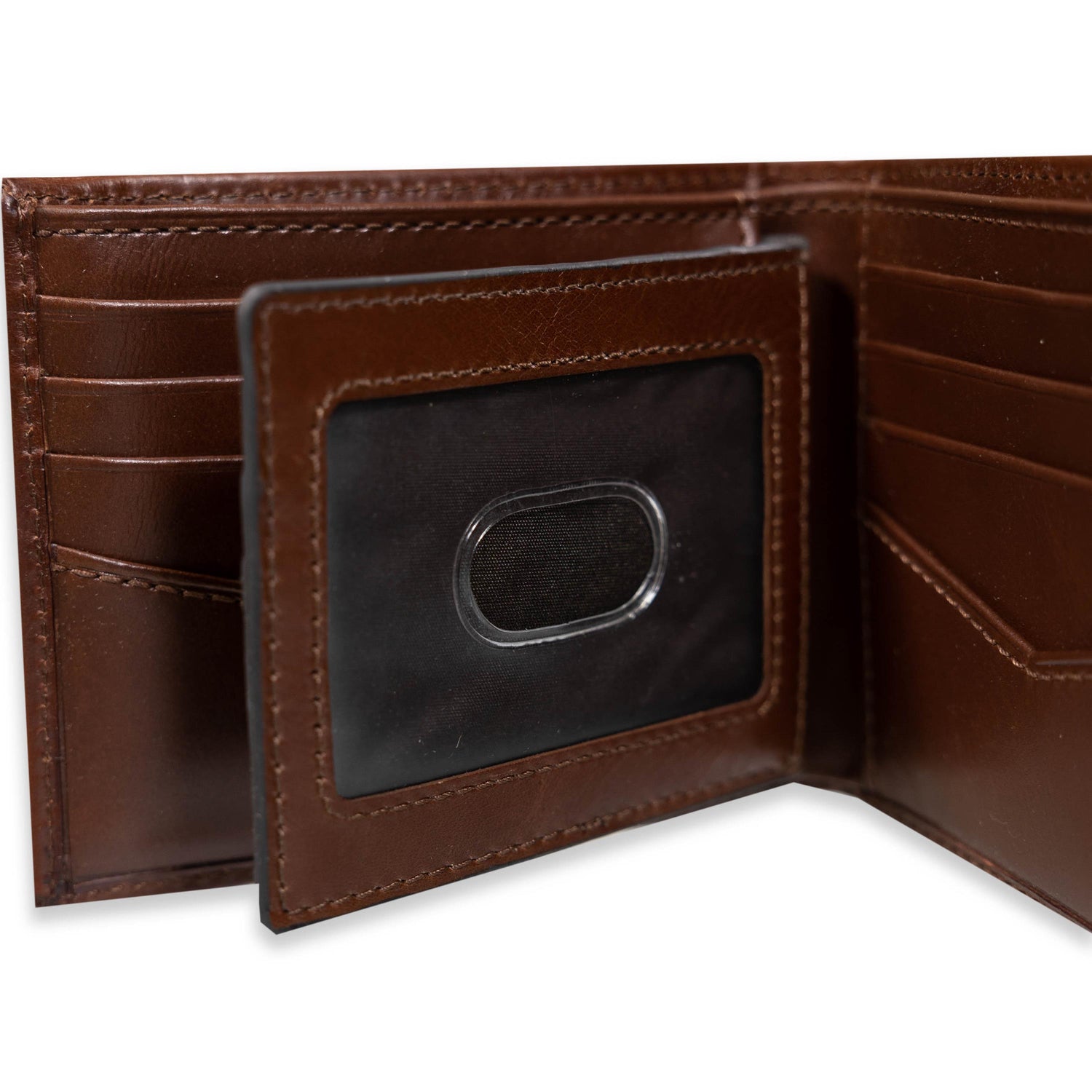 Men's Chocolate Brown Leather Fossil Wallet